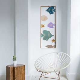 Wallity Aquarium - 2 Accesorio decorativo de metal multicolor